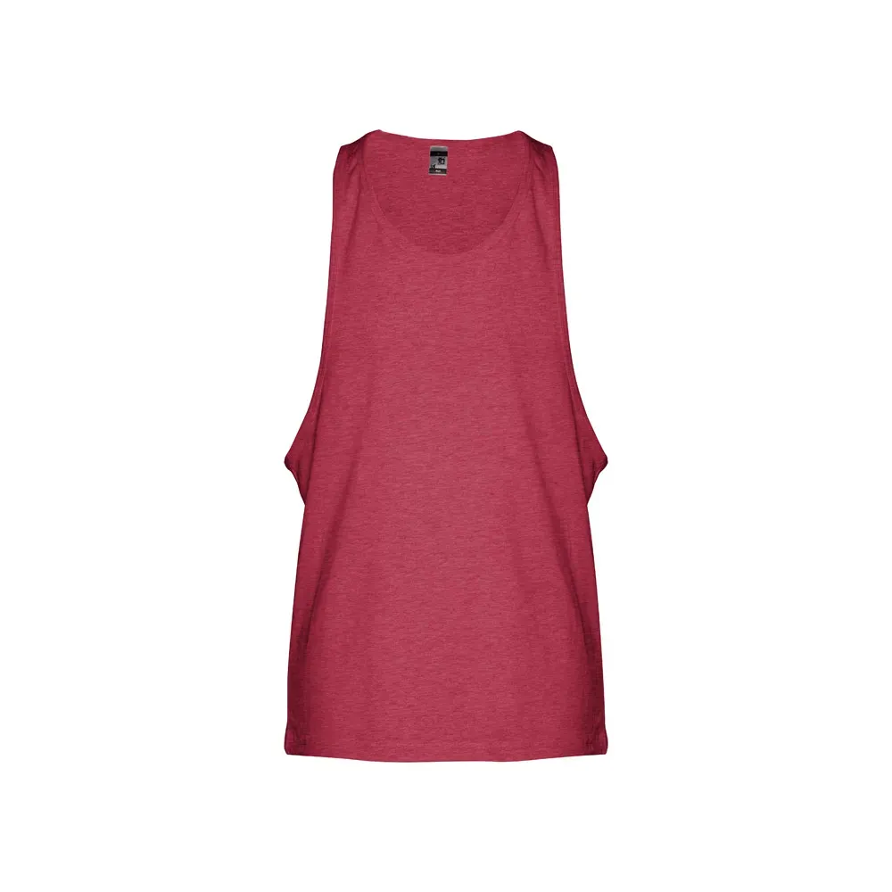 Camiseta sin mangas unisex de algodón 100 ref 30122 - Rojo Matizado 01