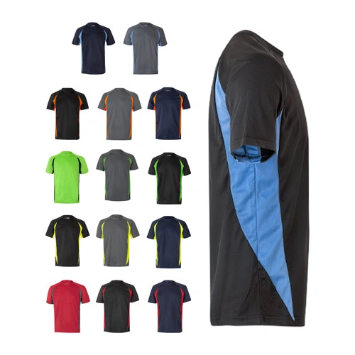 Camiseta técnica ojo de pájaro bicolor (160g/m²), en poliéster (100%) ref 36034