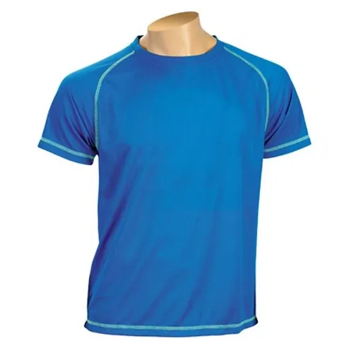 Camiseta técnica de poliéster con costuras reforzadas ref CU12 - Azul Marino