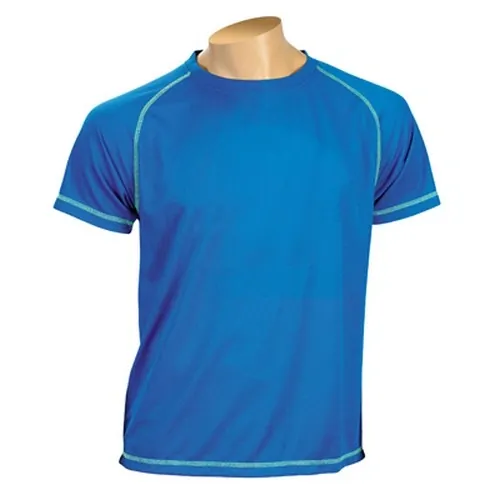Camiseta técnica de poliéster con costuras reforzadas ref CU12 - Azul Royal
