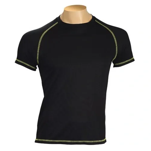Camiseta técnica de poliéster con costuras reforzadas ref CU12 - Negro
