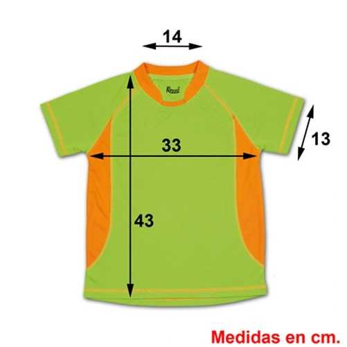 CAMISETA TECNICA ARABIA NIÑO FLUOR