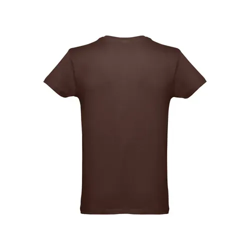 Camiseta unisex de algodón con cuello de piqué ref 30102 - Castaтхю╤Сo Oscuro 01