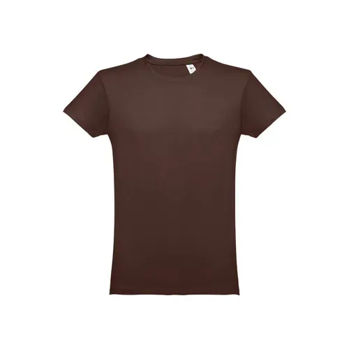 Camiseta unisex de algodón con cuello de piqué ref 30102 - Castaтхю╤Сo Oscuro