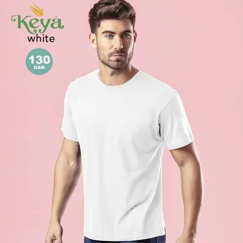 Camiseta Keya MC130 de algodón blanca ref 5854 - vista 1
