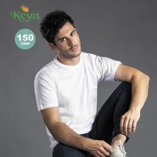 Camiseta Keya MC 150 de algodón blanca ref 5856 - vista 1