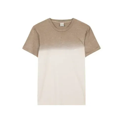 Camiseta unisex bicolor efecto lavado única ref 8005