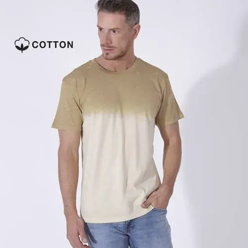 Camiseta unisex bicolor efecto lavado única ref 8005