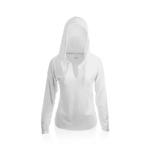 Camiseta de manga larga unisex con capucha ajustable ref 4719