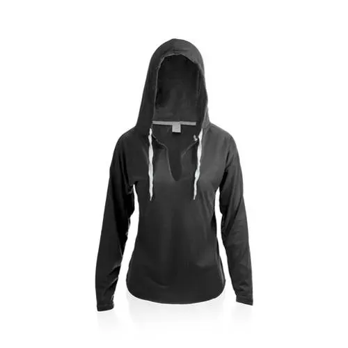 Camiseta de manga larga unisex con capucha ajustable ref 4719