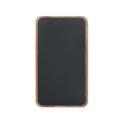 Cargador inalámbrico 15W y power bank de madera reciclada ref MO2185