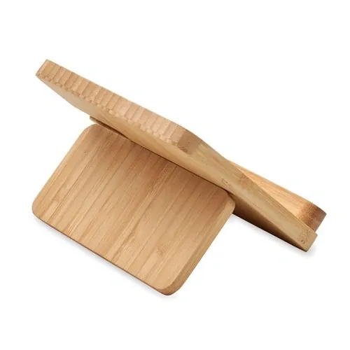 Cargador inalámbrico 3 en 1 con funda de bambú ref MO2458 - Madera Back