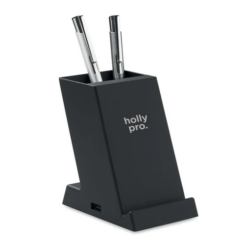 Cargador inalámbrico 15W con porta bolígrafo ref MO6679