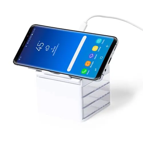 Cargador organizador inalámbrico 10W con soporte ref 1958