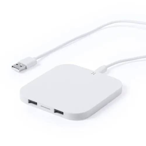 Cargador inalámbrico minimalista con salida USB dual ref 5764
