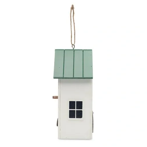 Casa para pájaros de madera contrachapada resistente ref MO2358 - 6 Blanco