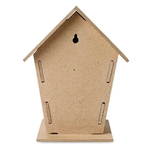 Caseta de aglomerado para pájaros fácil de montar ref MO8532 - Back Madera