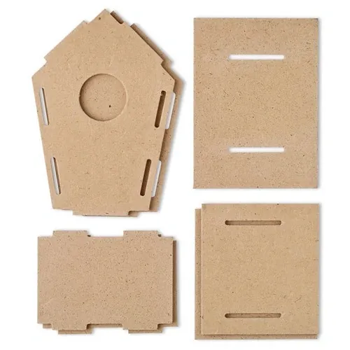 Caseta de aglomerado para pájaros fácil de montar ref MO8532 - Side Madera