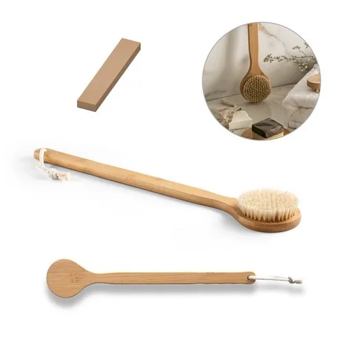 Cepillo de baño en bambú con cerdas de javalí ref 95057 - 00