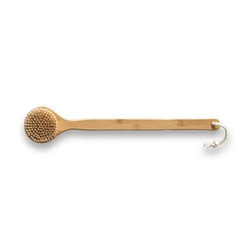 Cepillo de baño en bambú con cerdas de javalí ref 95057 - Natural 01