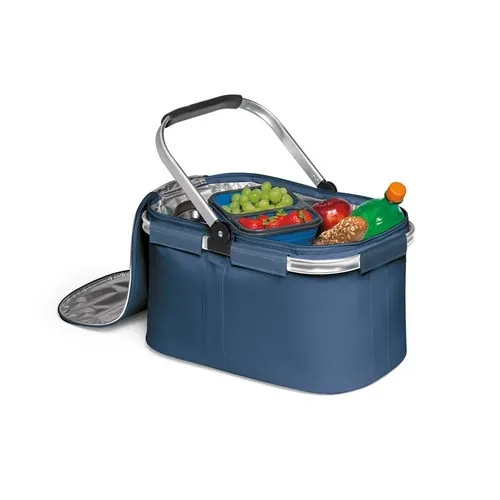 Cesta de picnic flexible con estructura de aluminio ref 98426 - Azul 03