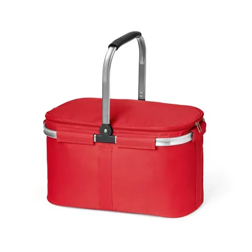Cesta de picnic flexible con estructura de aluminio ref 98426 - Rojo 02
