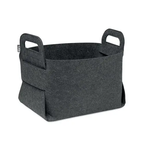 Cesta plegable de fieltro RPET Fialan personalizable ref mo3106 - Gris Piedra