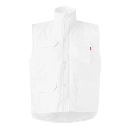 Chaleco acolchado multibolsillos con cierre oculto ref 36047 - Blanco