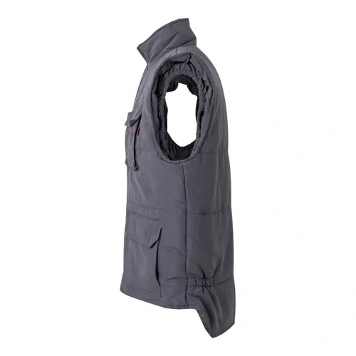 Chaleco acolchado multibolsillos con cierre oculto ref 36047 - Gris 02