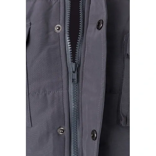 Chaleco acolchado multibolsillos con cierre oculto ref 36047 - Gris 03