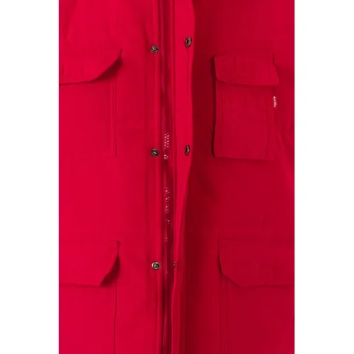 Chaleco acolchado multibolsillos con cierre oculto ref 36047 - Rojo 03