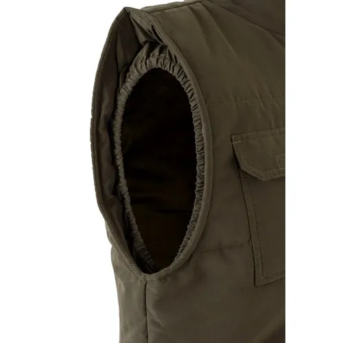 Chaleco acolchado multibolsillos con cierre oculto ref 36047 - Verde Militar 04