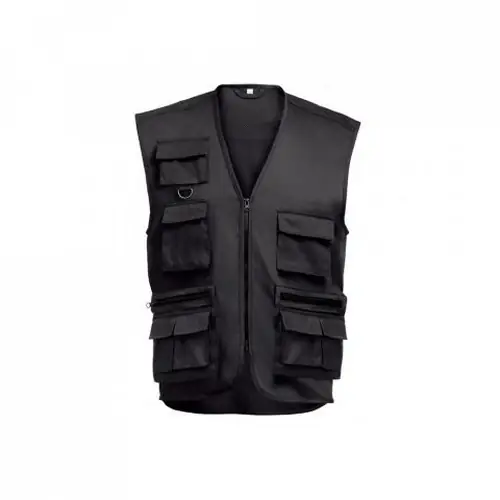 Chaleco multibolsillos repelente al agua ref 30271 - Negro