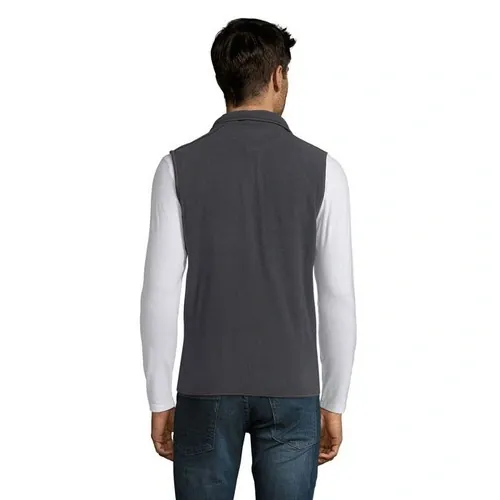 chaleco polar unisex anti peeling con 3 bolsillos ref S51000 - Back Gris Carbon