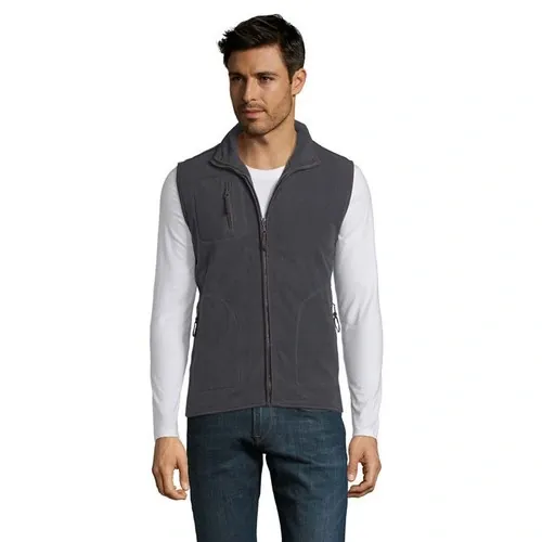 chaleco polar unisex anti peeling con 3 bolsillos ref S51000 - Front Gris Carbon