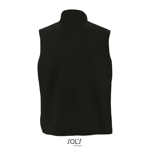 chaleco polar unisex anti peeling con 3 bolsillos ref S51000 - Negro Back