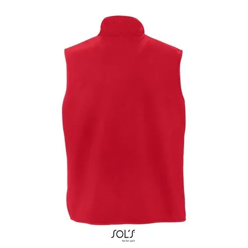 chaleco polar unisex anti peeling con 3 bolsillos ref S51000 - Rojo Back