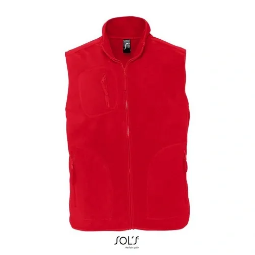 chaleco polar unisex anti peeling con 3 bolsillos ref S51000 - Rojo