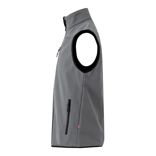 Chaleco soft shell con forro polar y 3 bolsillos ref 36136 - Gris 02