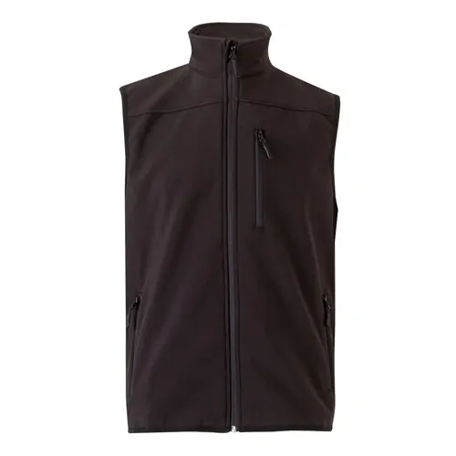 Chaleco soft shell con forro polar y 3 bolsillos ref 36136 - Negro