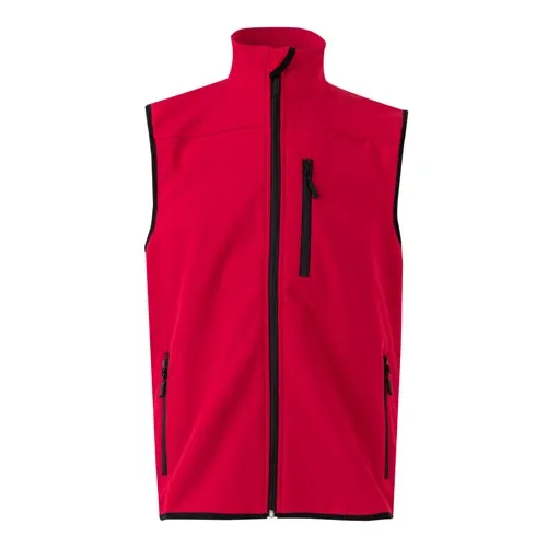 Chaleco soft shell con forro polar y 3 bolsillos ref 36136 - Rojo