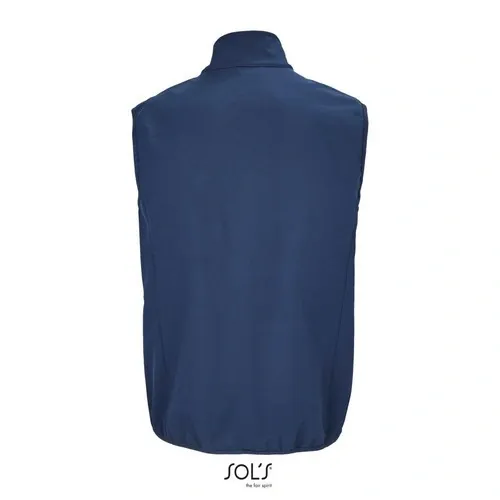 Chaleco Softshell de 3 capas reciclado impermeable ref S03825 - Azul Profundo Back