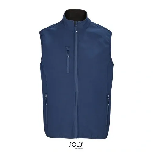 Chaleco Softshell de 3 capas reciclado impermeable ref S03825 - Azul Profundo