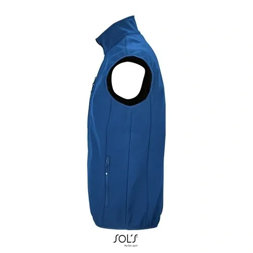Chaleco Softshell de 3 capas reciclado impermeable ref S03825 - Azul Royal Side