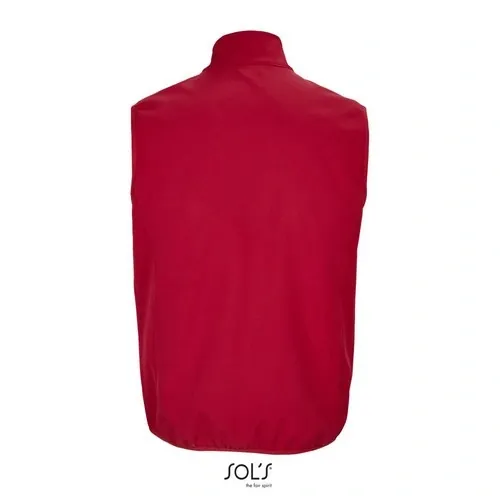 Chaleco Softshell de 3 capas reciclado impermeable ref S03825 - Rojo Chili Back