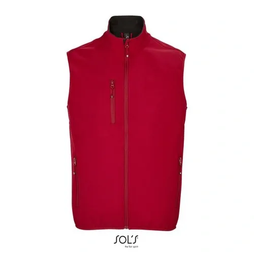 Chaleco Softshell de 3 capas reciclado impermeable ref S03825 - Rojo Chili