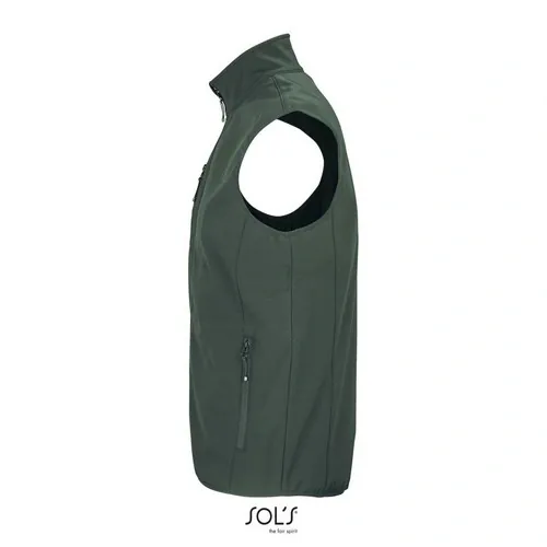Chaleco Softshell de 3 capas reciclado impermeable ref S03825 - Verde Bosque Side