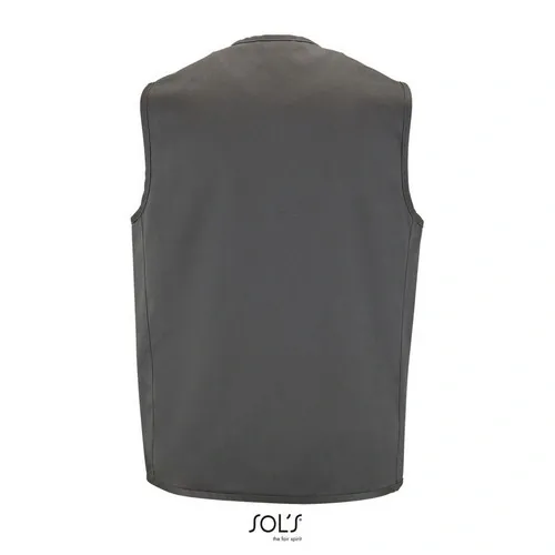 Chaleco unisex con cremallera y bolsillos prácticos ref S02110 - Antracita Back