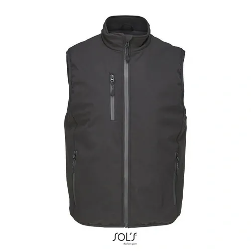 Chaleco unisex softshell forrado impermeable ref S04809 - Negro