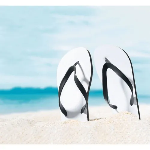 Chanclas de playa para sublimación con tiras de PVC ref MO6238 - Item Ambiant Picture Negro